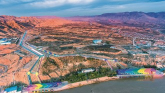 景电水利风景区五佛寺主题公园.